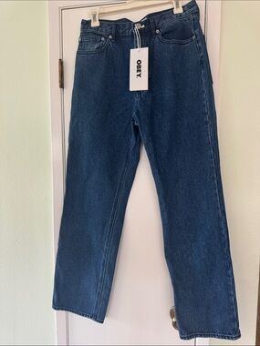 Obey Men's Indigo Straight-Leg Jeans